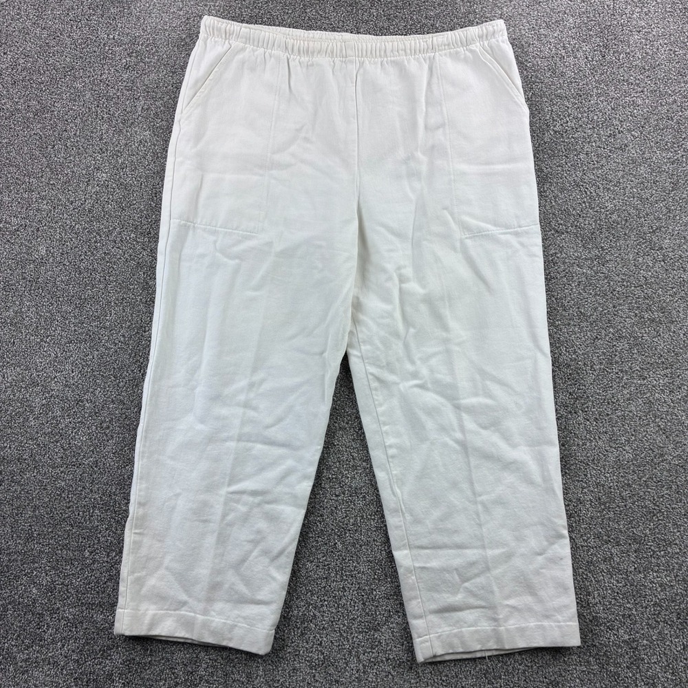 Vintage WEK Sweatpants Men's 4 White Elastic Waist Cotton Relaxed Pants